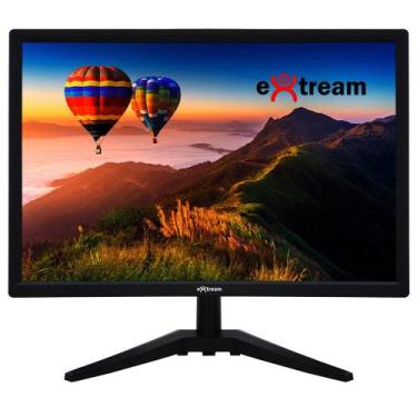 Imagem de Monitor Extream 19", LED, HD, 5ms, HDMI, VGA, VESA, Ajuste de Angulo
