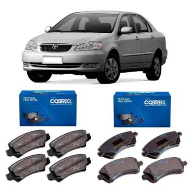 Imagem de Kit Pastilhas Freio Traseira Dianteira Sistema Trw - Corolla 2002 A 20