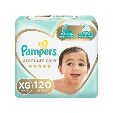 Imagem de Fralda Pampers Premium Care Tam XG 11 a 15kg 120 Unidades, XG, 120