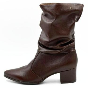 Imagem de Bota Pegada Cano Médio Salto Médio Feminina-Feminino