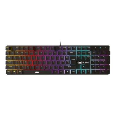 Imagem de Teclado Gamer Mecânico RGB TE114 Switch Azul ABNT2 - Keedi