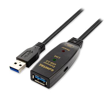 Imagem de Cabo Extensor USB 3.0 AM/AF com Amplificador de Sinal - 20 metros - Comtac 28129376