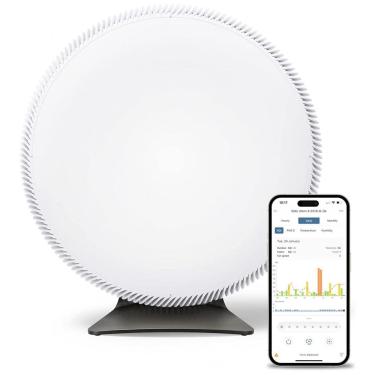 Imagem de Purificador de Ar Inteligente IQAir Atem X para Ambientes Grandes de até 153m², Controle via App WiFi, Filtros HyperHEPA contra Fumaça de