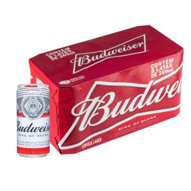 Imagem de Cerveja Budweiser 269ml Caixa (8 Unidades)