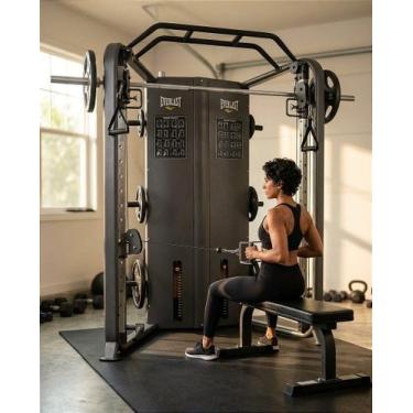 Imagem de Estação de Musculação Multi Funcional Cross Smith Everlast L101 - Equi