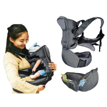 Imagem de Canguru Carregador de Bebê 6X1 Koala C/ Assento Color Baby, Cinza