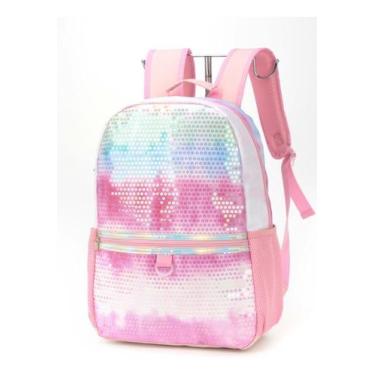 Imagem de Mochila Escolar Unicornio Tie dye Infantil Menina Paete - Luxcel, Tie 
