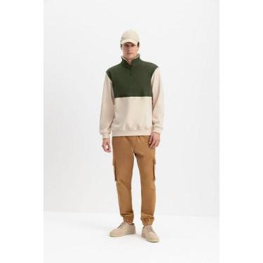 Imagem de Blusão masculino em fleece essendi - G, G, Off white