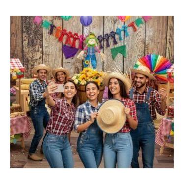 Imagem de Painel De Lona Festa Junina Cenário Do Arraiá 200x150cm - Fabrika da F