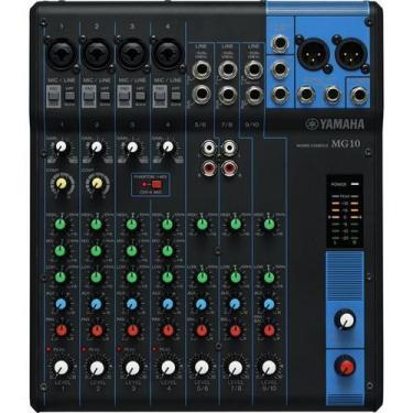 Imagem de Mesa de Som Yamaha MG10 Analógica 10 Canais 110V Preta