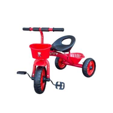 Imagem de Triciclo Motoca Infantil Pedal Suporta até 25 kg Vermelho - ELITE