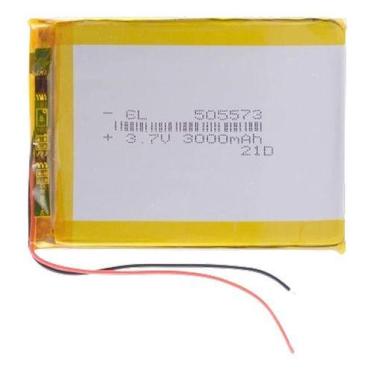 Imagem de Bateria 3.7v 3000 Mah 5mm X55mm X73mm 2 Fios 505573 - generica