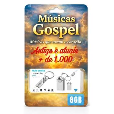 Imagem de Pendriver gospel antigos e atuais -mp3 - mais 1.000 - ggope
