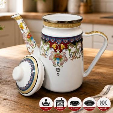 Imagem de Bule Charm Indiana Esmaltado Para Todos Fogões Vintage 1,2L - Genérico