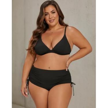 Imagem de Shorts Plus Size Calcinha Bionda Sunquíni Regulagem Corda Amarrar Sunk