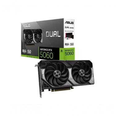 Imagem de Placa de Vídeo DUAL-RTX5060-8G Geforce RTX 5060 8GB GDDR7 128 Bits Pcie 5.0 Preto Asus
