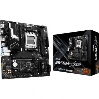 Imagem de Placa Mãe B850M-X R2.0 com DDR5 8200MHZ e USB-C 2.5Gigabit LAN Preta Asrock