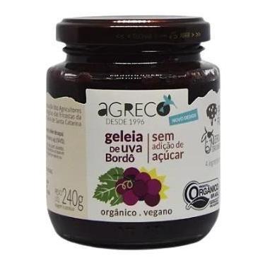 Imagem de Geleia de Uva Orgânica Sem Adição de Açúcar Agreco 240g