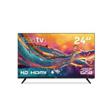 Imagem de Smart TV HQ 24" HD Tela sem Bordas Sistema Android Design Slim HQS24NKHM