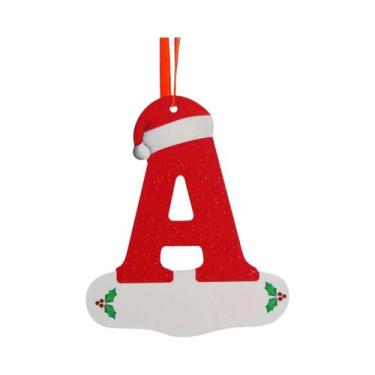 Imagem de Enfeites De Árvore De Natal Com 26 Letras Em Inglês, Decoração Para Ca