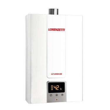 Imagem de Aquecedor a Gás LZ2000DE de Passagem 20L-min Instalação Parede Digital Lorenzetti GLP