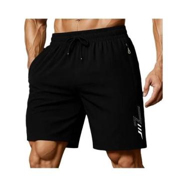 Imagem de Shorts Masculinos Leves De Secagem Rápida Para Academia, Treino De Ver