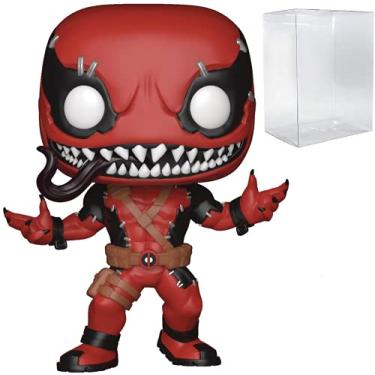 Imagem de POP Marvel: Deadpool - Venompool Funko Pop! Vinyl Figure (Bundled with Compatible Pop Box Protector Case) Multicolor 3.75 inches