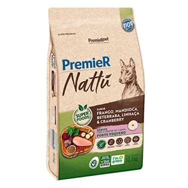 Imagem de Ração Premier Nattu Cães Adultos Sênior Pequeno Porte Mandioca - 10,1kg