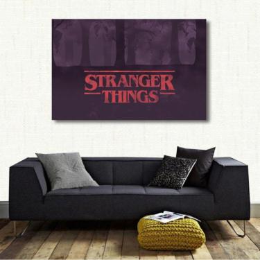 Imagem de Quadro decorativo Stranger Things com Tela em Tecido