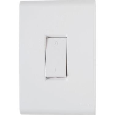 Imagem de Conjunto 4x2 com 1 Interruptor Bipolar Tramontina Liz 10 A 250 V Branco Tramontina