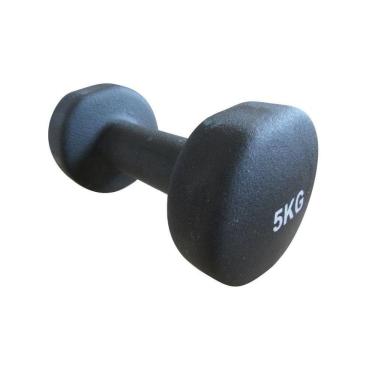 Imagem de Haltere em Ferro Fundido Revestido com Neoprene 5kg - Preto