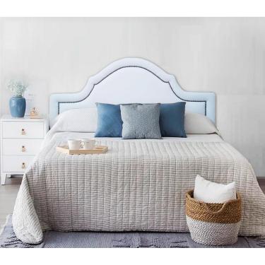 Imagem de Cabeceira Estofada Provençal Luxo com Tachas - Casal