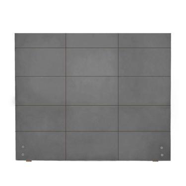 Imagem de Cabeceira Larissa Tamanho Viuva Para Colchão De 1,28mt-suede Grafite