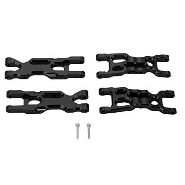 Imagem de RC Lower Suspension Arms, Easy Install High Strength RC Front Rear Lower Arms Replacement Aluminium Alloy for 1/18 RC Stadium Truck(Black)