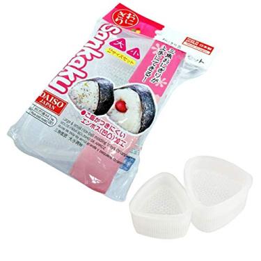 Imagem de Kotobuki 1 conjunto de 2 moldes de arroz triangulares Onigiri Musubi