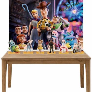 Imagem de Kit 6 Displays De Mesa E Painel Toy Story 4 - Inove Adesivos