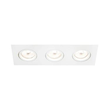 Imagem de Spot de Embutir Newline Lisse II para 3 Lâmpadas AR111 GU10 Bivolt Branco