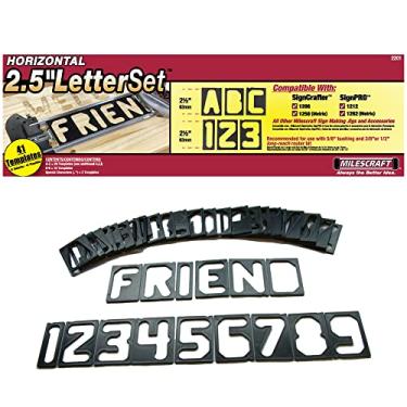 Imagem de Milescraft Conjunto de modelos horizontais de personagens 2201, 6,35 cm (41 peças) para fazer placas