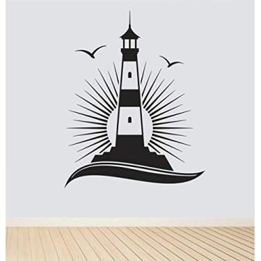 Imagem de Adesivo Decorativo Farol Mar tamanho 65cm x 50cm