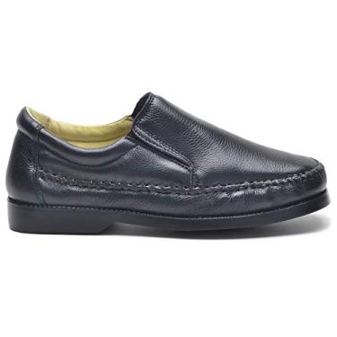 Imagem de Sapatilha Masculina de Couro Preto (43)