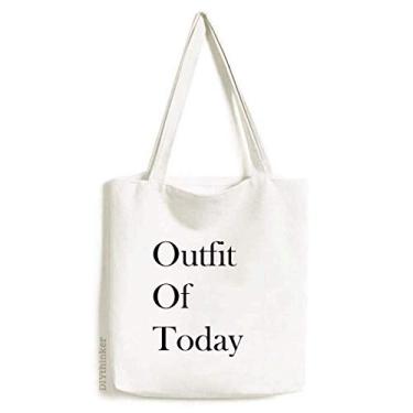 Imagem de Outfit of today Art Deco Gift Fashion Tote Canvas Bag Shopping Satchel Casual Bolsa