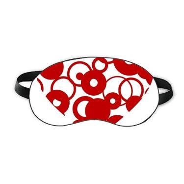 Imagem de Red Valentine's Day Anel de coração para dormir, protetor de olhos macio para noite