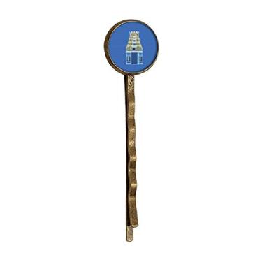 Imagem de Bandana Bobby Pin de Cabelo de Metal Retrô Saudações Singapura