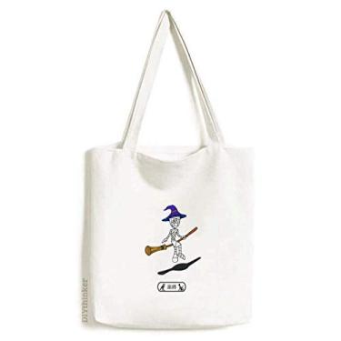Imagem de Egypt Mummy Halloween Wizard Horus sacola de lona, bolsa de compras, bolsa casual