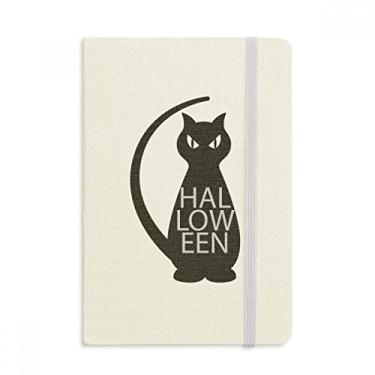 Imagem de Caderno de gato de Halloween com personalidade preta oficial de tecido rígido diário clássico