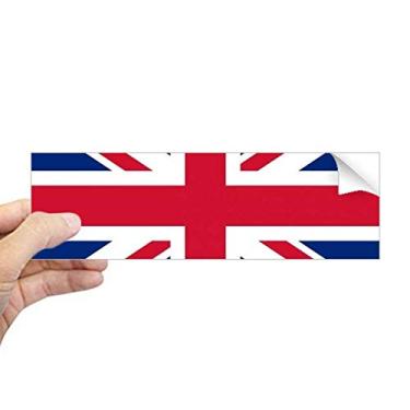 Imagem de DIYthinker Adesivo retangular de para-choque com a bandeira nacional do Reino Unido da Europa