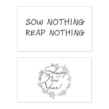 Imagem de Sow Nothing Reap Nothing New Year Festival Cartão de felicitações Bless Message Present