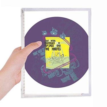 Imagem de Caderno de montanha-russa para parque de diversões, diário de folhas soltas recarregável