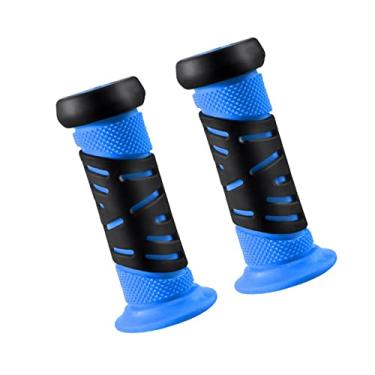 Imagem de UGPLM Punhos de alça de bicicleta para crianças, punhos de guidão de bicicleta antiderrapantes, leves, de, para meninas e meninos, bicicletas, Azul