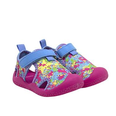 Imagem de Robeez Sapatos aquáticos unissex de neoprene antiderrapante para meninas/meninos para bebês/crianças, 12 meses - 3,5 anos, Caledoscópio Tie Dye, 3.5 Years Toddler